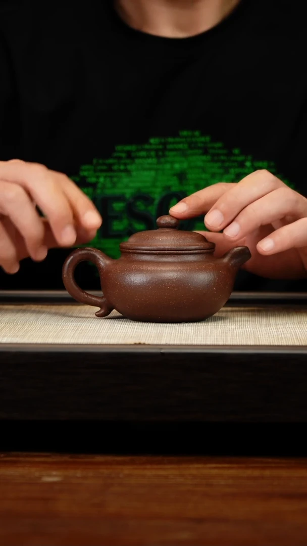 茶壶紫砂四底仿古30目