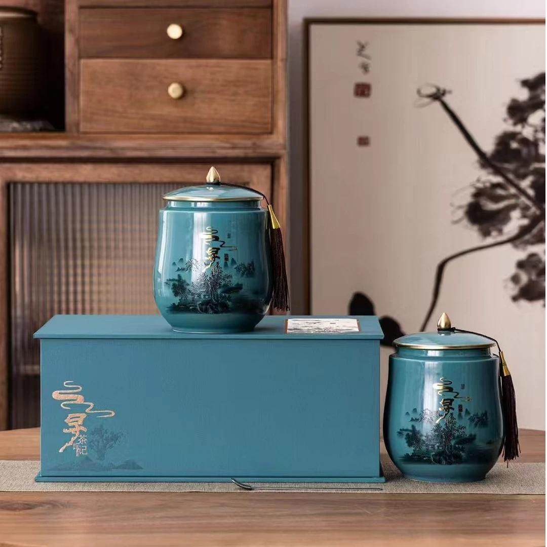 【寻茶记】碧螺春 双陶瓷罐 高端茶叶礼盒