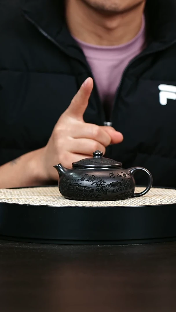 茶壶紫砂S级石黄寒江240cc