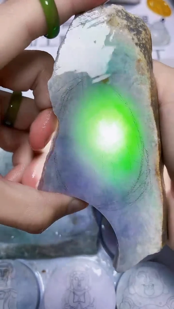 翡翠散珠缅甸天然翡翠A货133