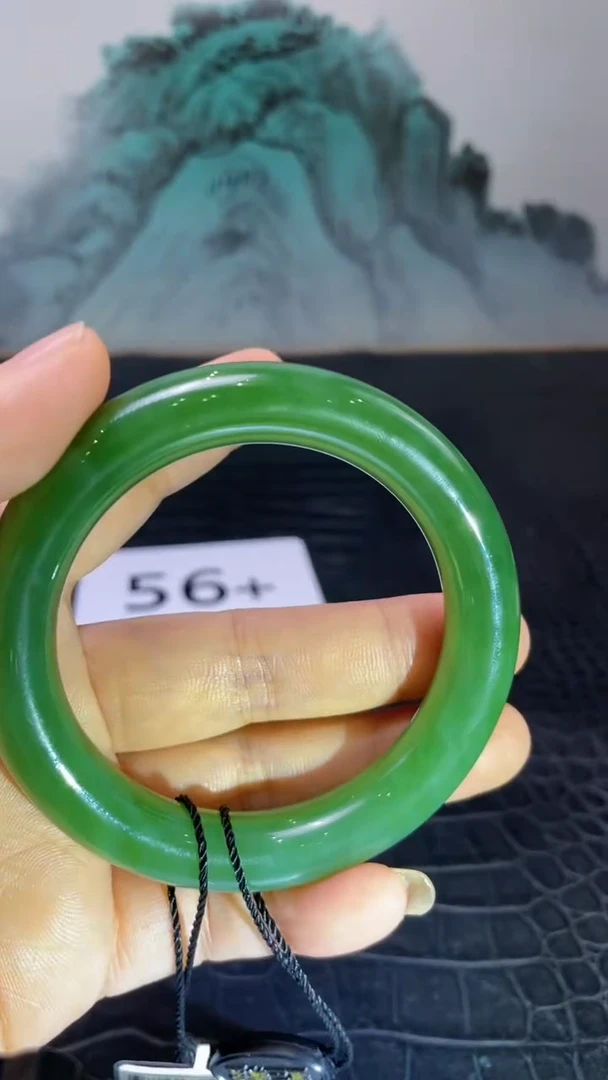 未镶嵌手镯和田玉（碧玉）爱****n56+