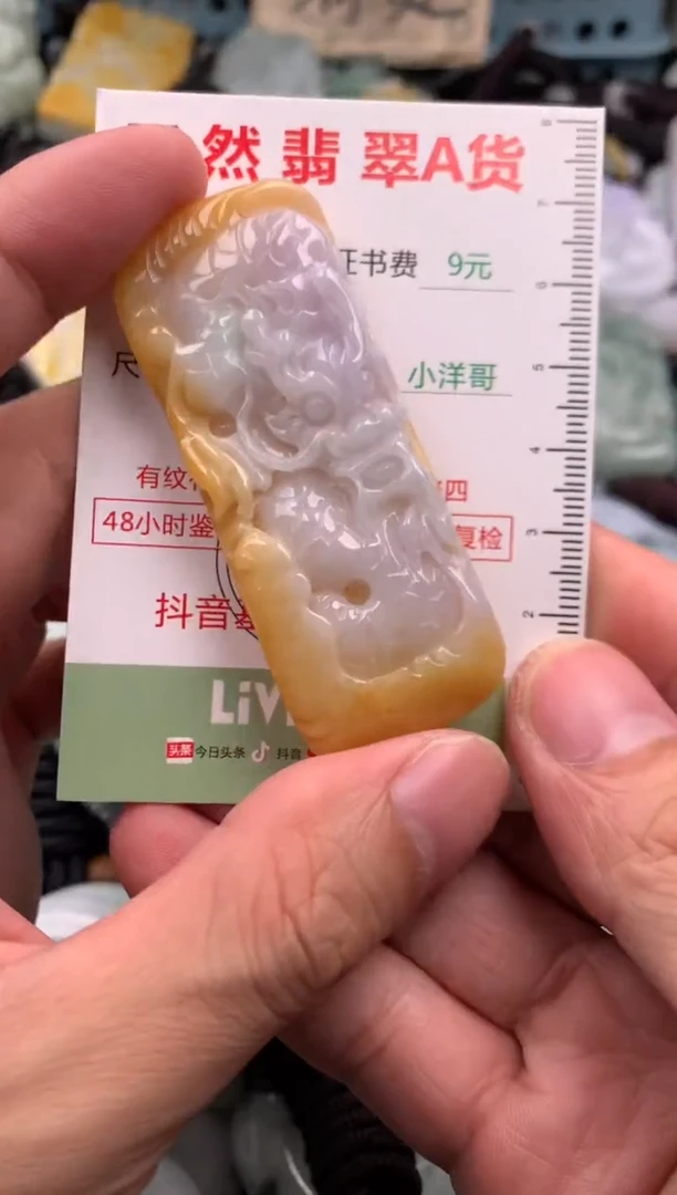 翡翠未镶嵌吊坠(不含链)1