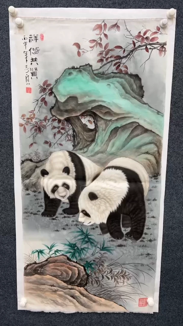 【闪购商品】国画2.16-郑志宗-丝绢四尺动物-74