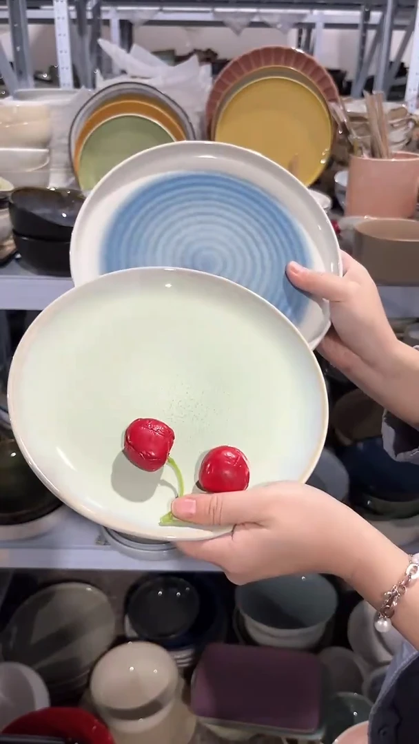 【闪购商品】瓷片外贸尾货瑕疵满20包邮X2 小盘组合