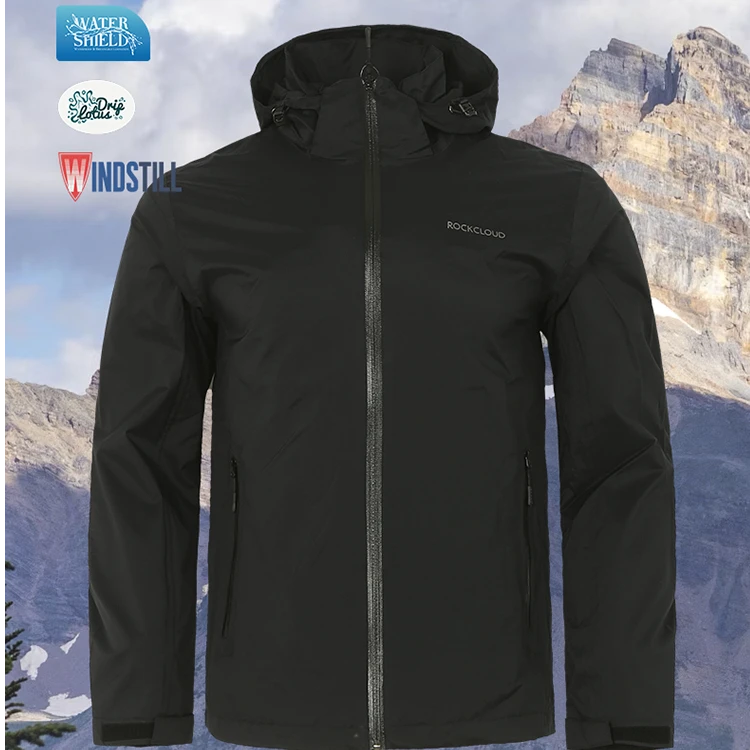 RockCloud/岩云男款户外冲锋衣防风防水透气舒适运动登山保暖外套