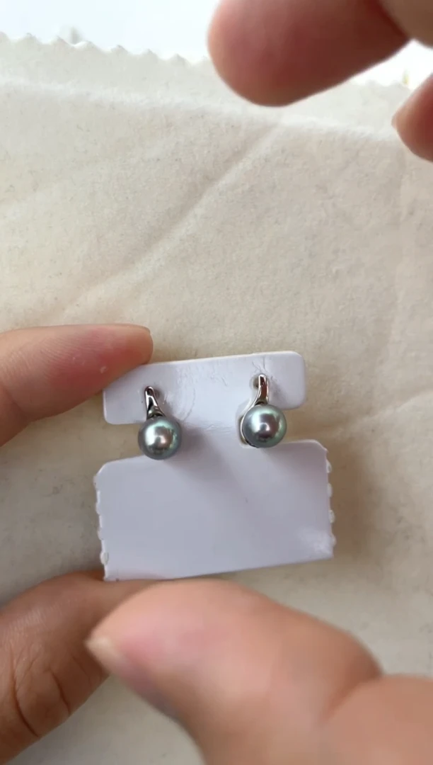 【闪购商品】海水珍珠耳饰银S925镶嵌耳钉