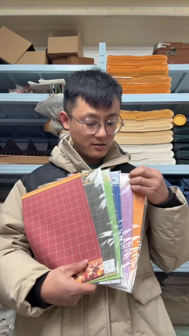 蜡染绢布6款混搭2cm方格20*30cm一包10张（6包）