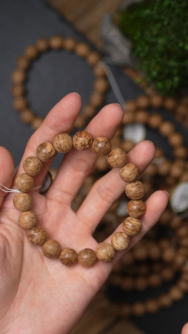 沉香手串L1017-3达拉干鹧鸪斑老料1.1/8g