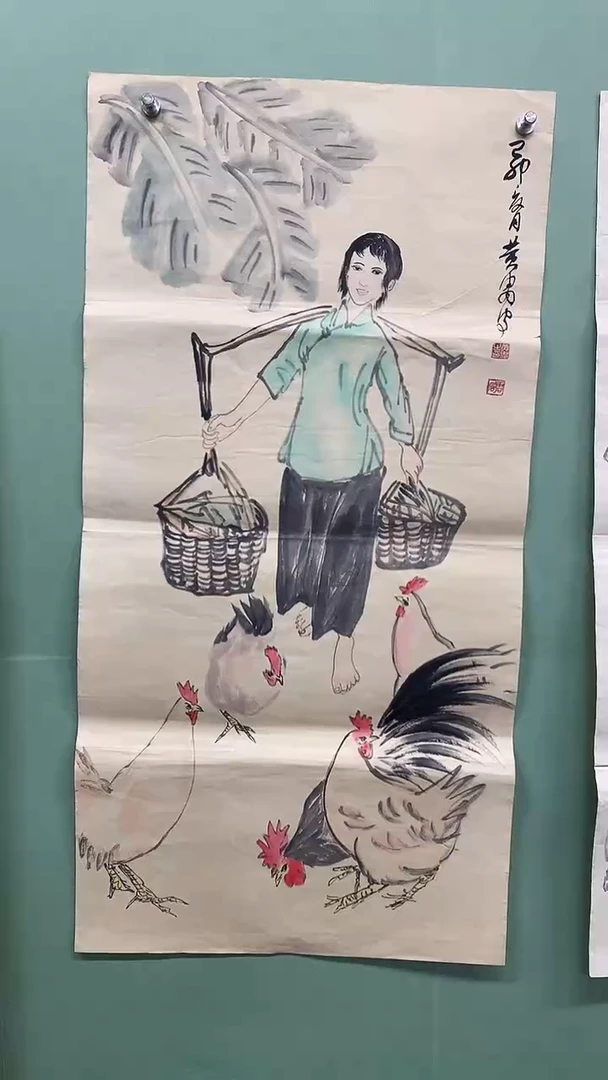 竖款精品三尺，人物