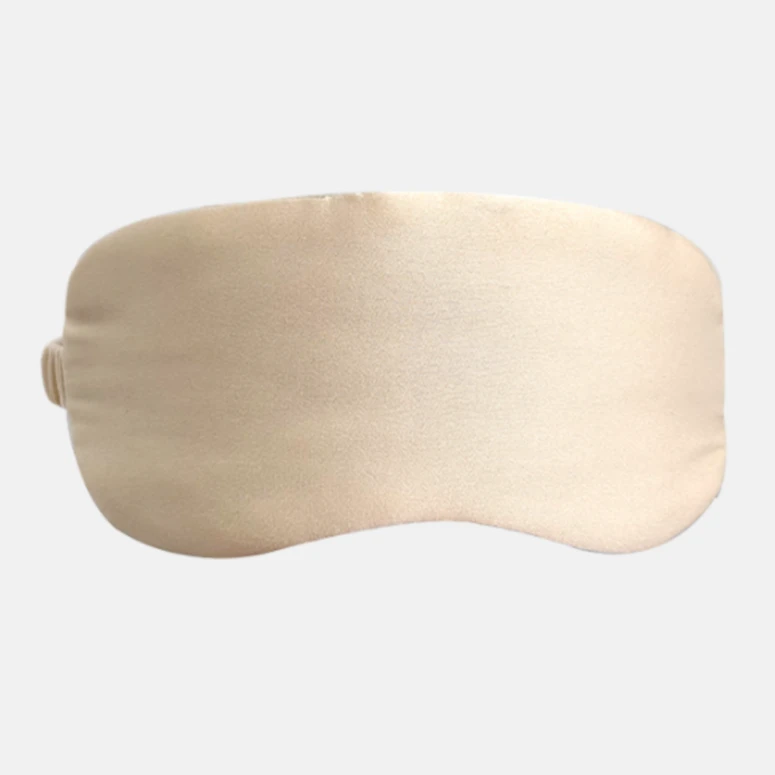 新款纯色桑蚕丝眼罩手工制作夏季休闲加厚 LW  眼罩005