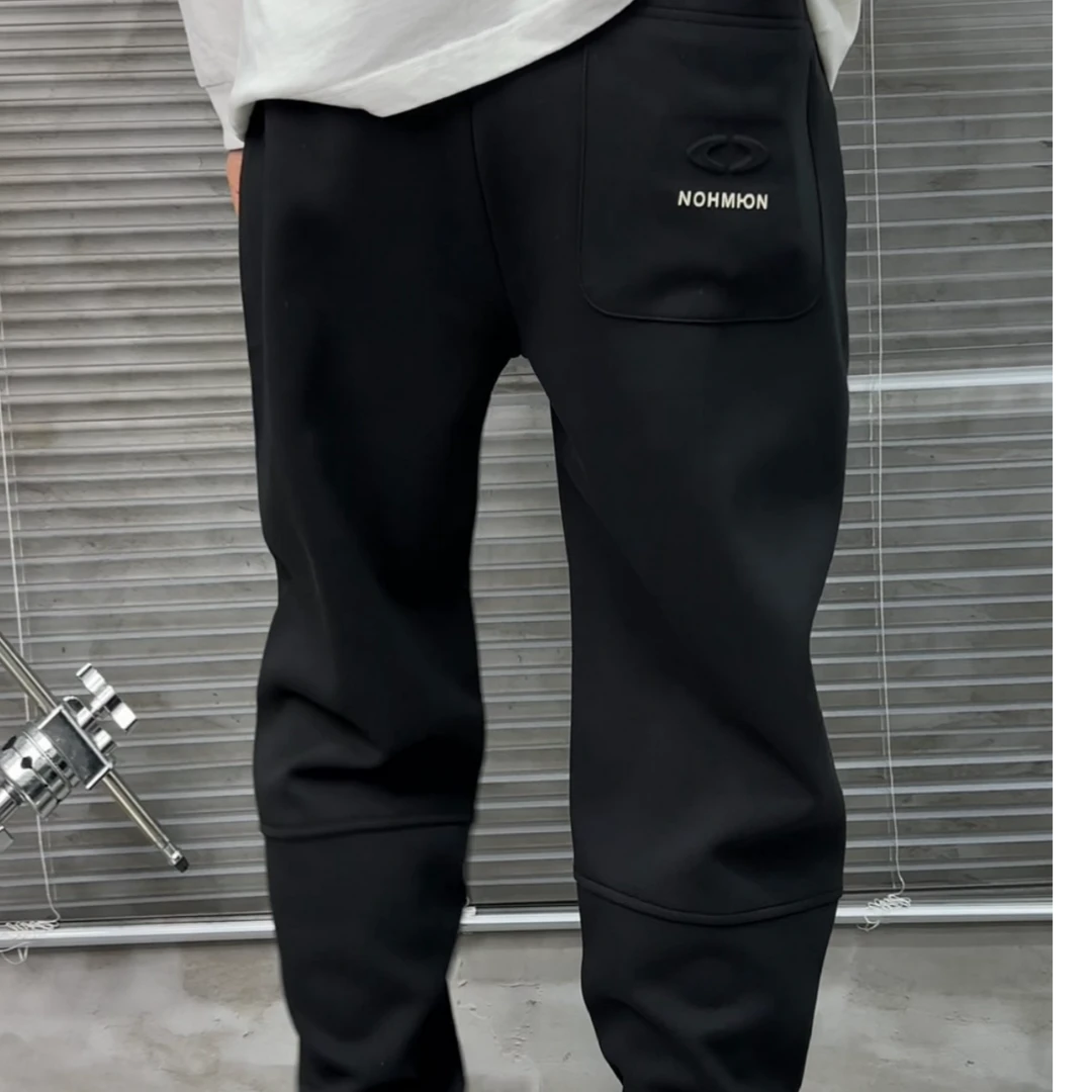 休闲裤潮长裤加厚秋冬百搭针织裤子秋冬宽松卫裤860