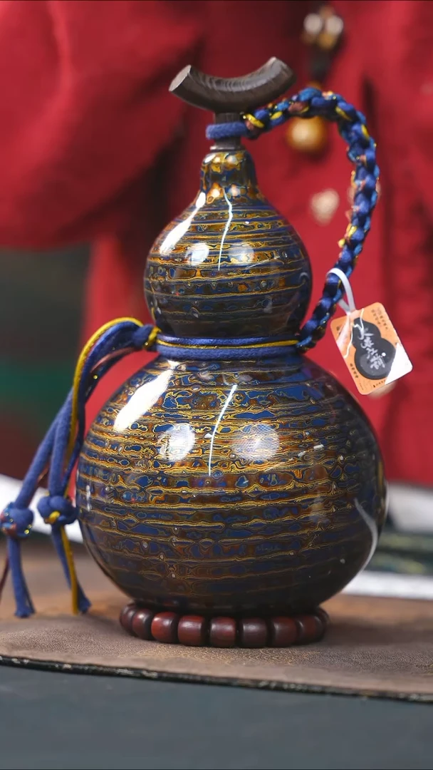 【闪购商品】WK228漆艺酒葫芦不包手串及旋转底座