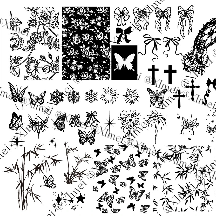 【希妹甄选】希妹美甲定制钢板001，方头印章自选