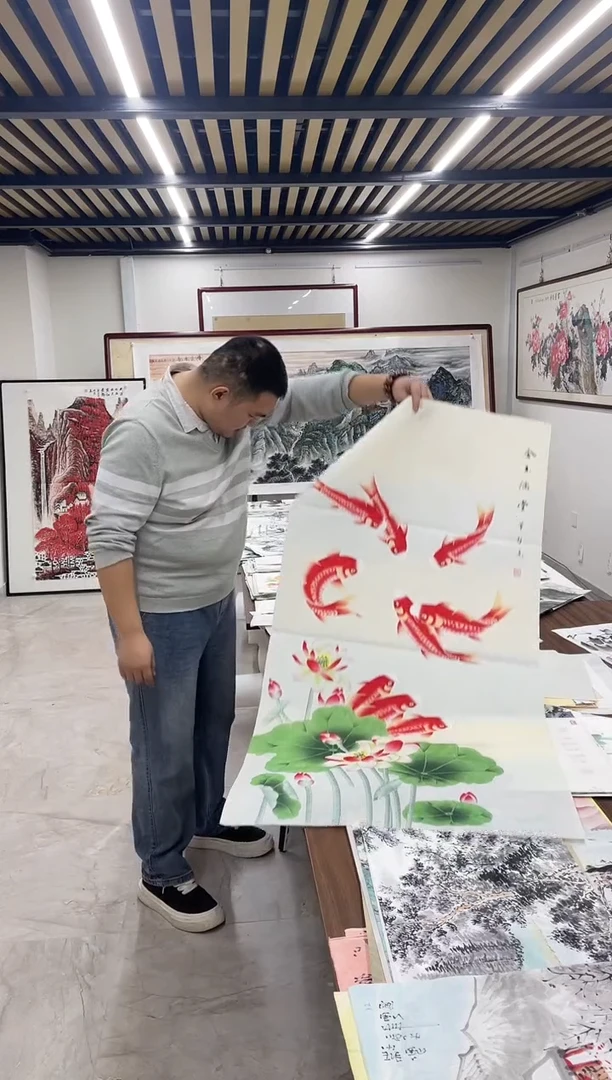 国画融易专属链接-九鱼图带证书