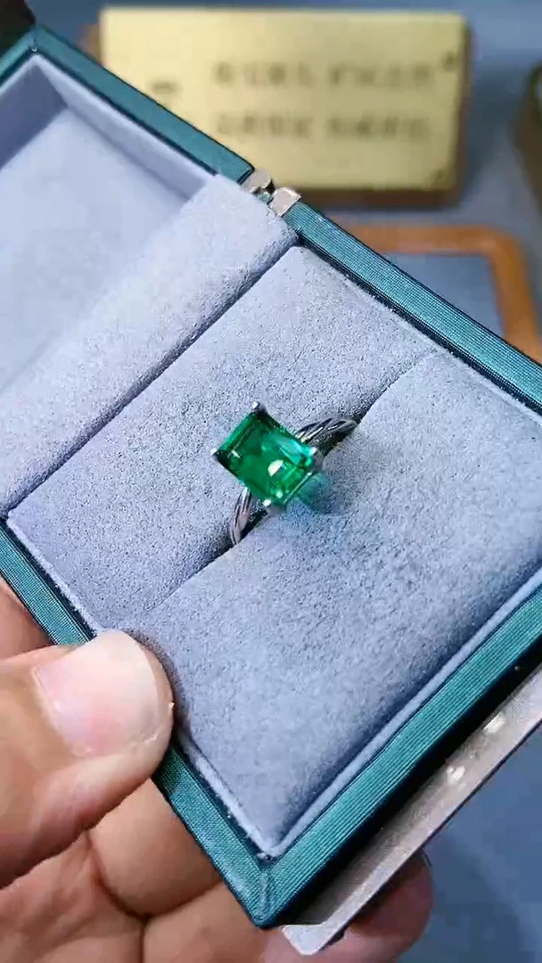 【闪购商品】透辉石戒指银S925镶嵌354