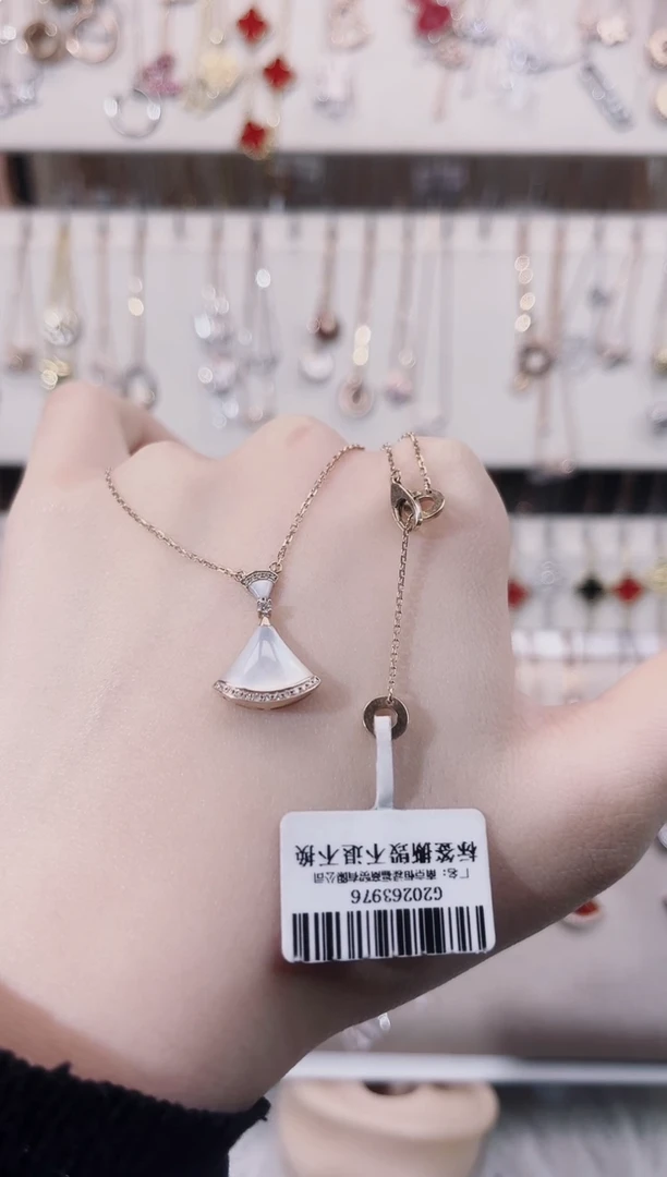 【闪购商品】贝壳（贝母）套链18K金镶嵌18K金镶嵌钻石 K玫