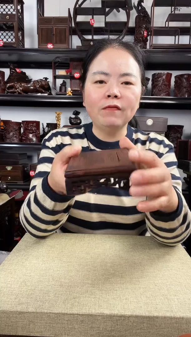 木鸡翅木正方老李红木工艺品