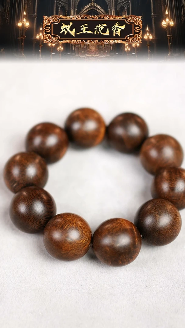 【闪购商品】沉香手串雷击瘿子留疤香港昆仑梅格2.5