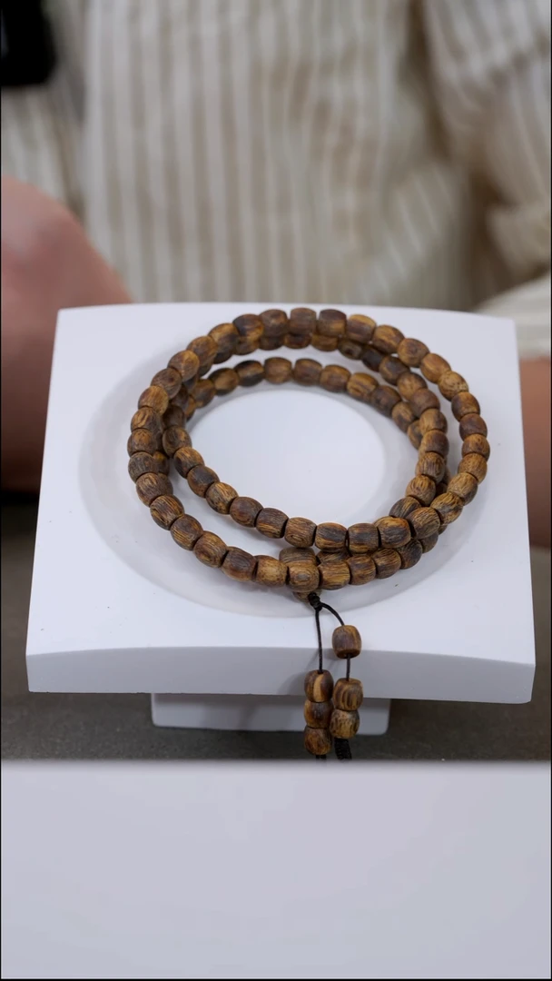 手串沉香老乌身高品质九九沉055鼓珠多圈10g