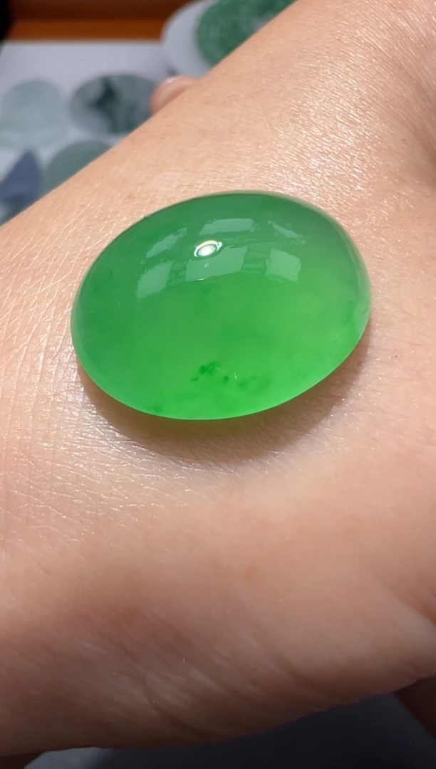 【闪购商品】定制翡翠未镶嵌18*14.2*7.4蛋面（定金）