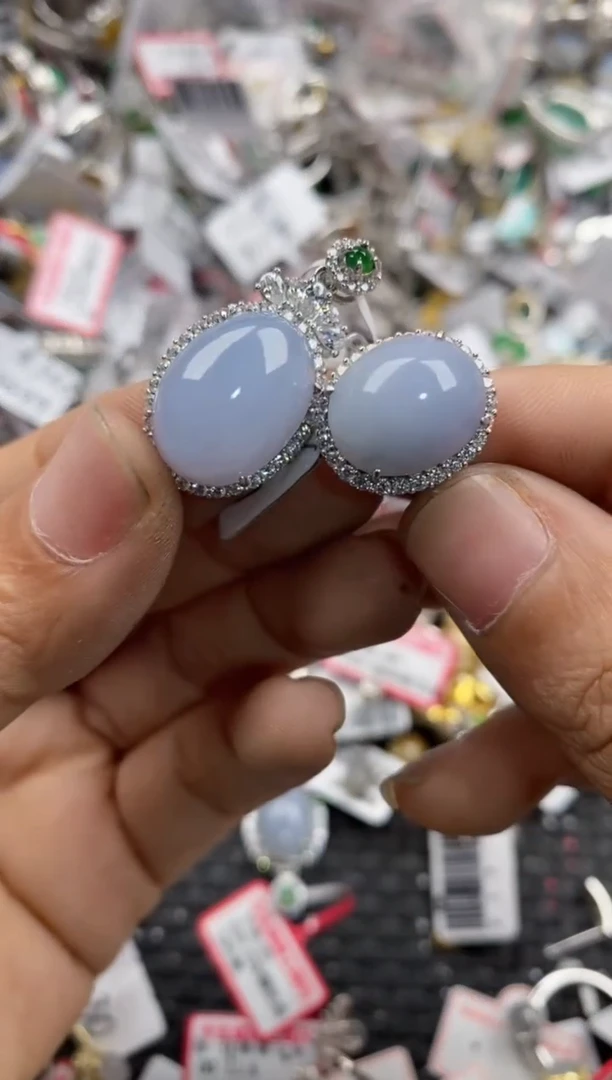 银S925镶嵌戒指翡翠14           2