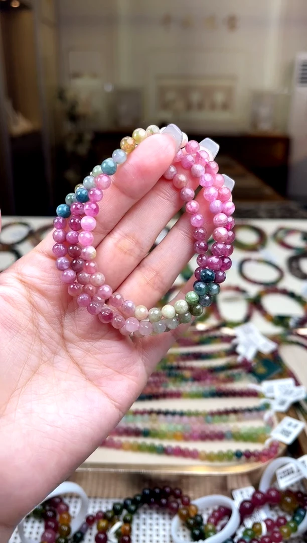 【闪购商品】碧玺/未镶嵌5mm+碧玺多圈多样性发货