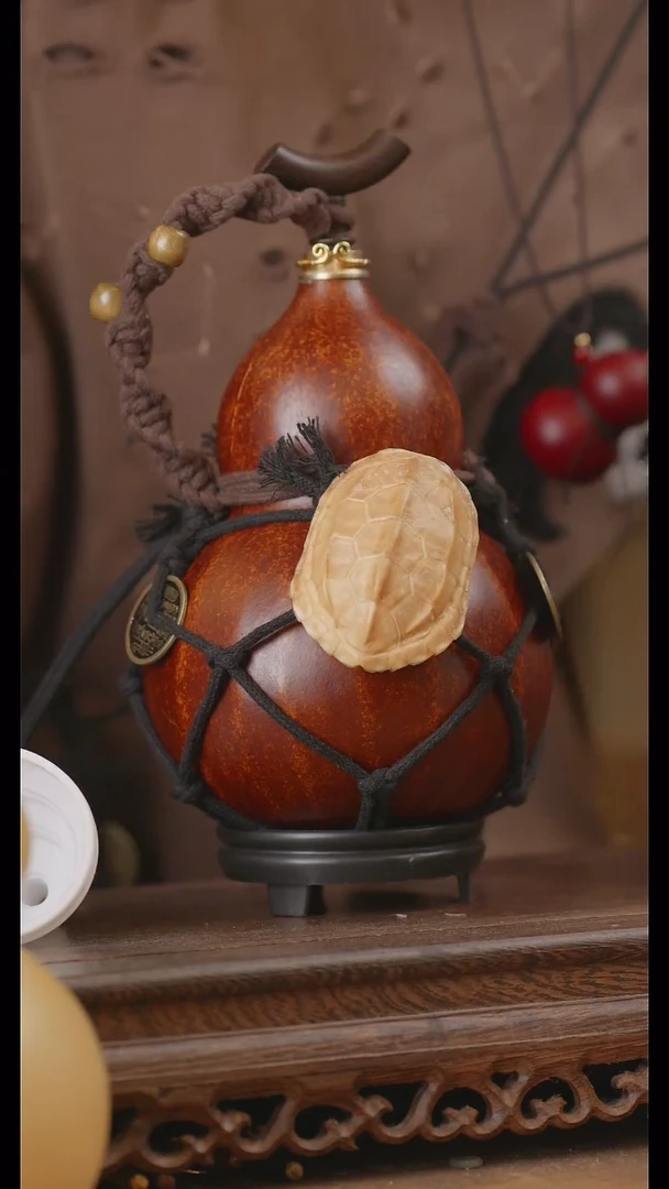 【闪购商品】207号精品天然大漆工艺防渗内胆酒葫芦~