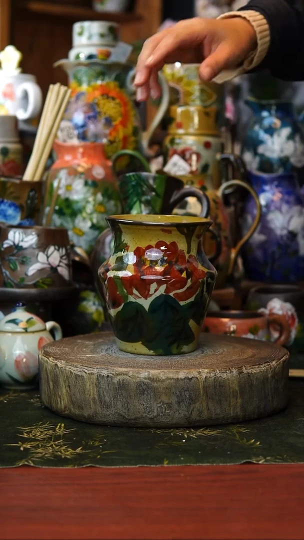 花瓶/杯子/碗133景德镇手工高温釉下彩