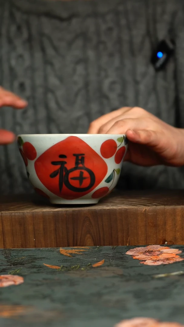 杯釉下彩手工手绘同款陶器