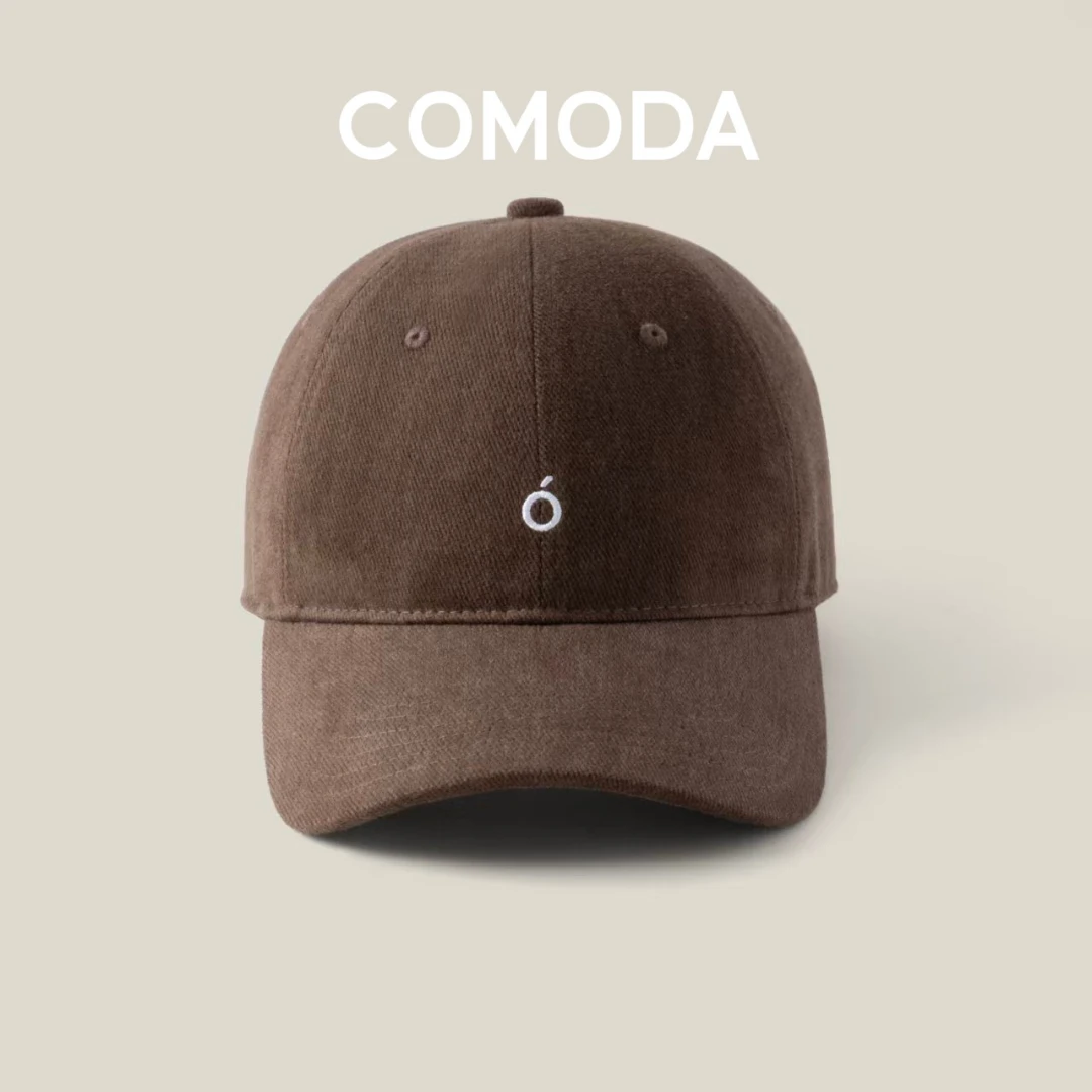 COMODA 「秋冬限定」新款新色厚款磨毛棒球帽男女同款保暖可调节帽