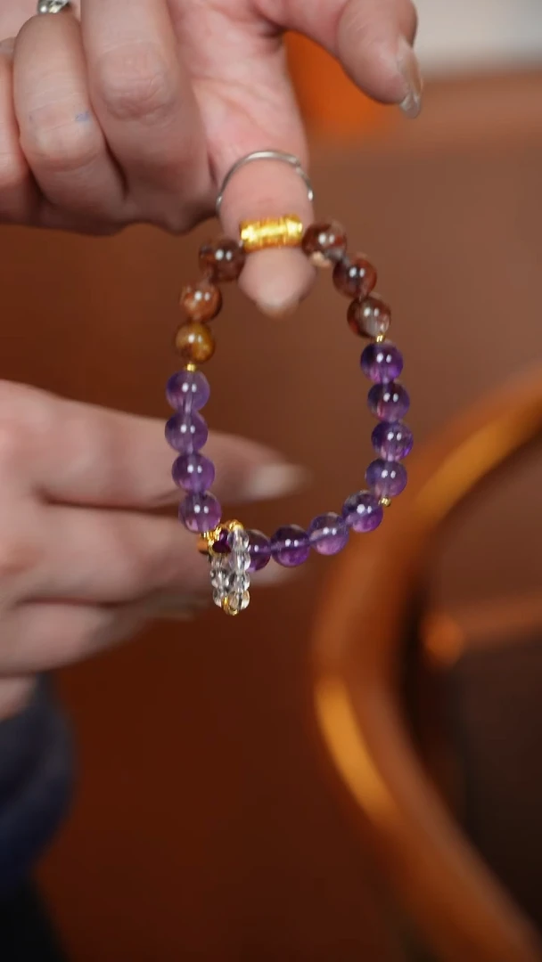 【闪购商品】水晶手绳未镶嵌非金属 紫