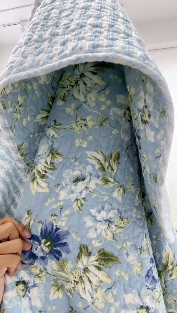 棉250*260纯棉床盖80号微瑕