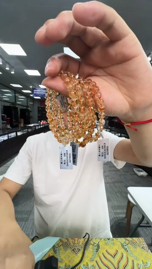 水晶手链未镶嵌6234CK 约7mm多样式发一件