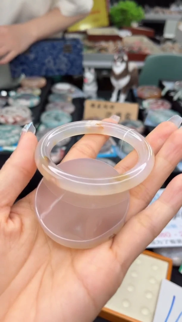 【闪购商品】石英质玉手镯未镶嵌52圈口（赠品镯心）1039010