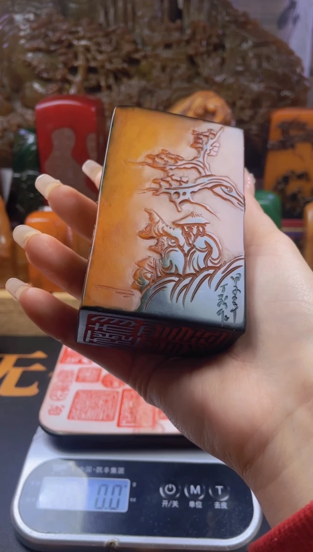 【闪购商品】寿山石印石乌鸦皮6*4*10