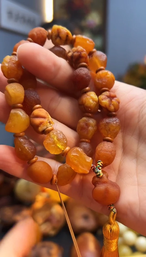 手链琥珀未镶嵌手持