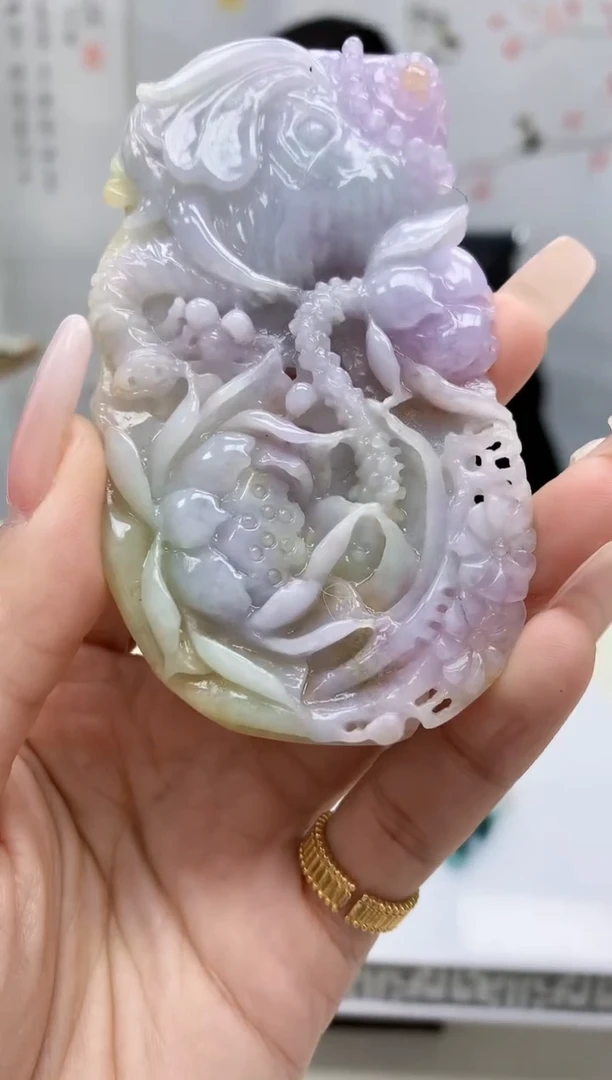 【闪购商品】定制翡翠未镶嵌5152lr-毛货挂件9