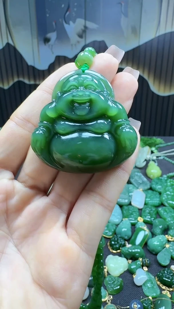 和田玉未镶嵌挂件1