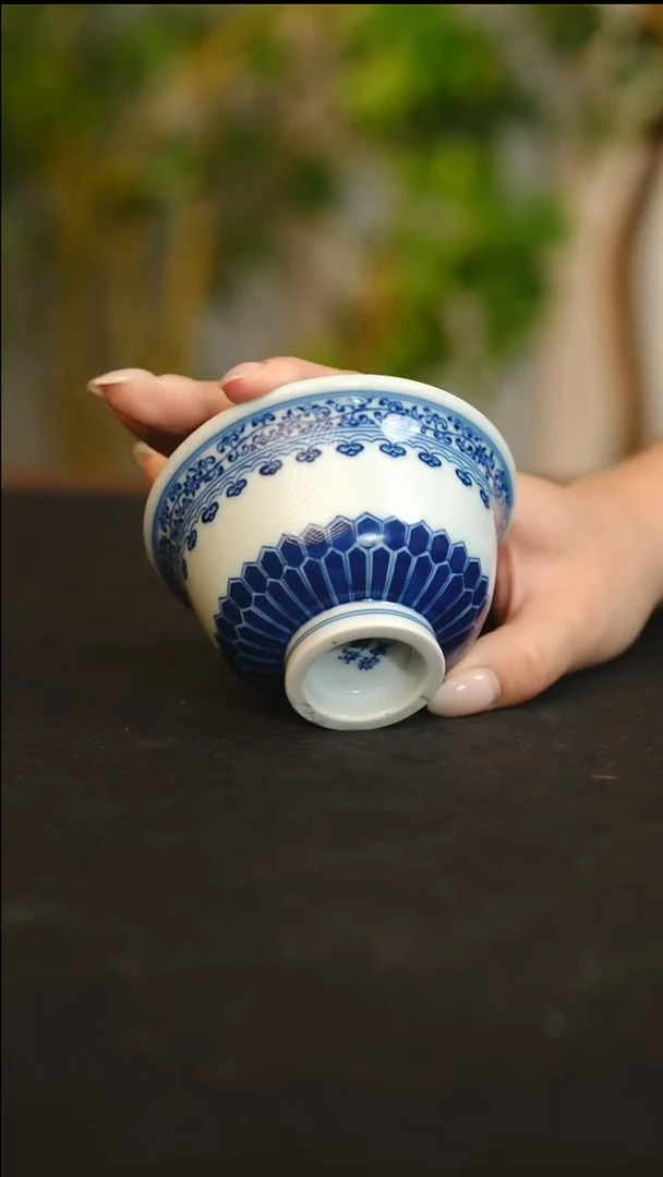 杯子瓷内绘宝象压手100cc