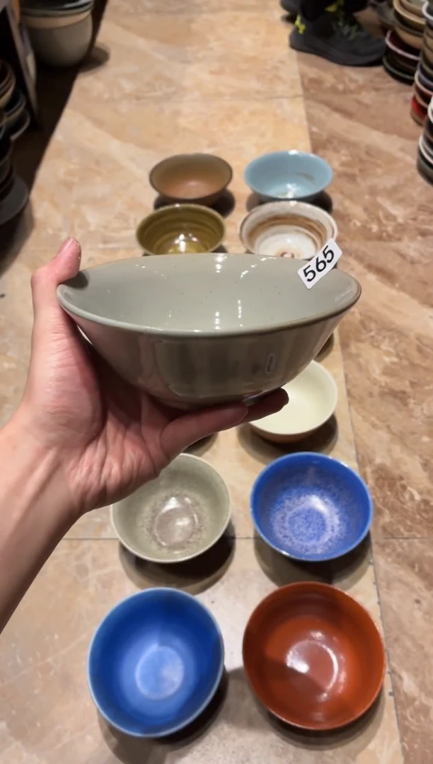 瓷片?***y565灰釉粥碗1个