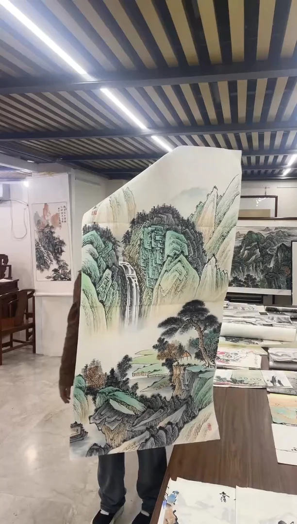 国画融易专属链接-高山流水中堂带证书