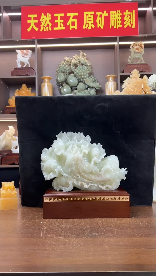 玉30*28横白菜摆件