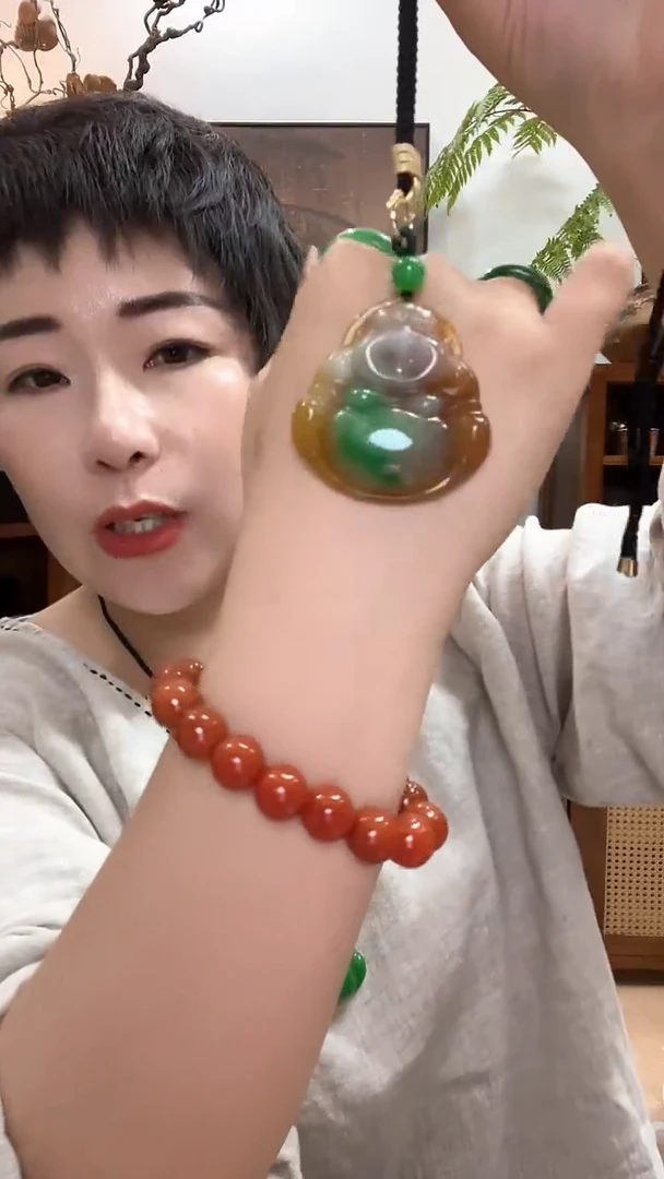 吊坠(赠链)合金翡翠163