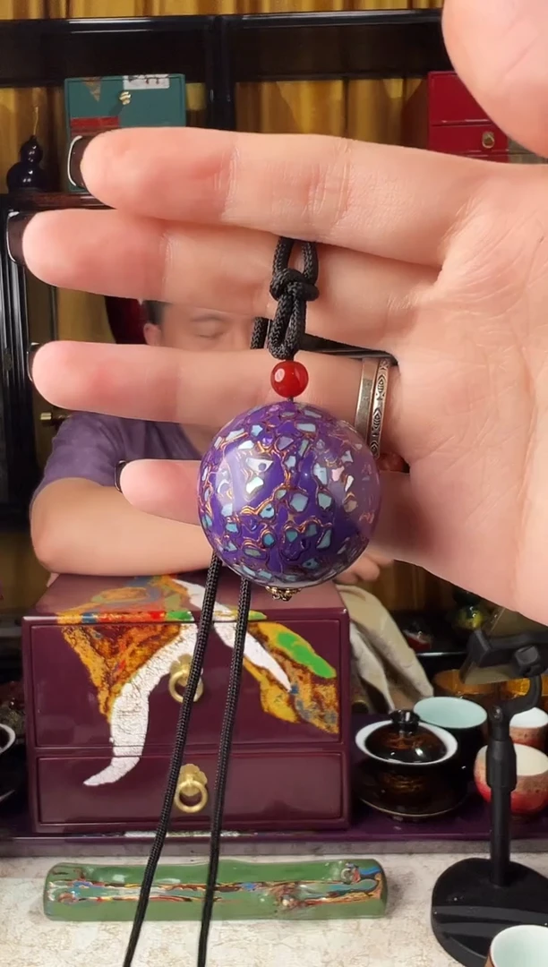 紫金螺钿3.0大漆珠-太古大漆