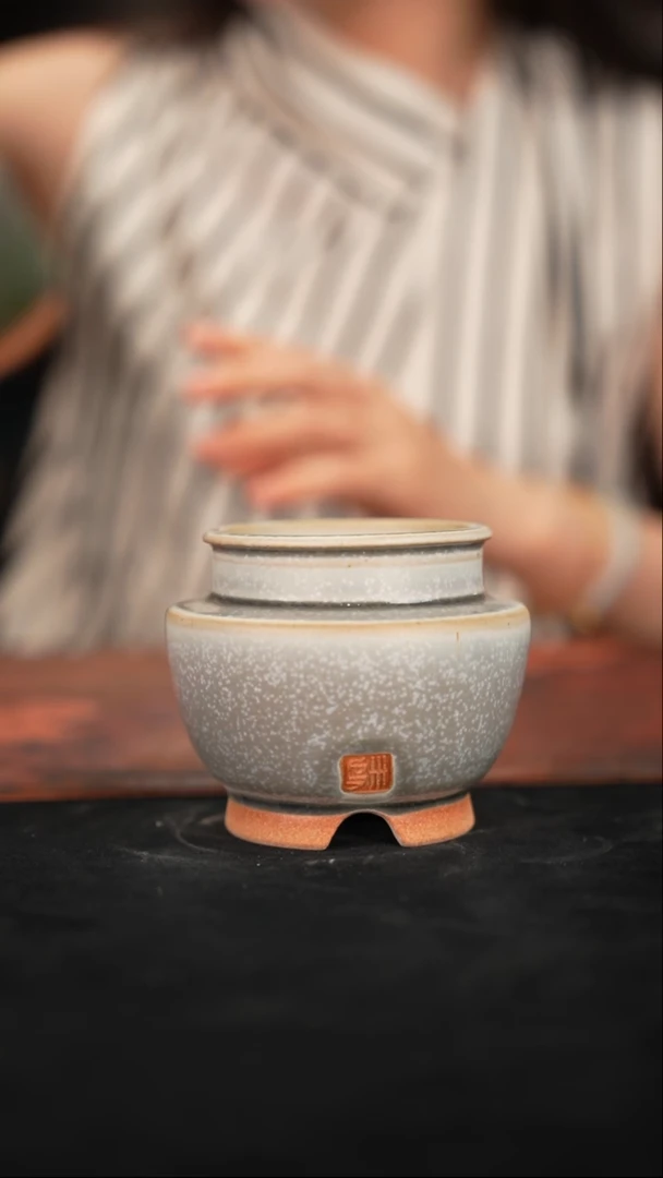 陶瓷6-8-010微瑕花盆口径6.5