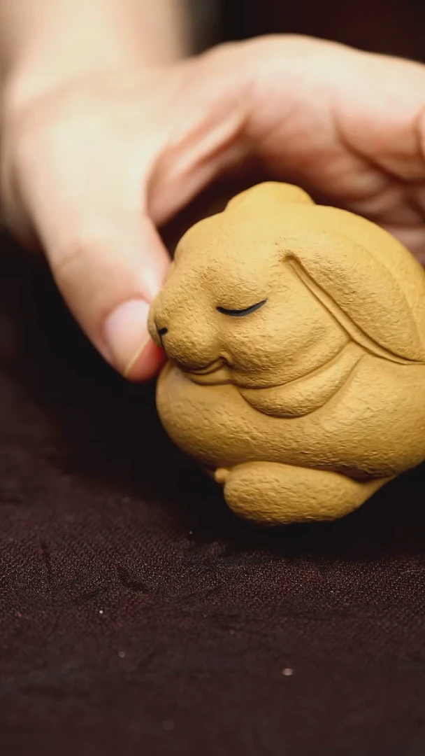 紫砂茶宠紫砂 兔子