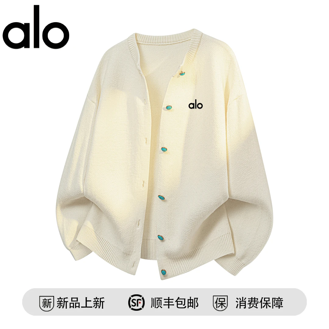 【官方奥特莱斯】针织开衫毛衣男女款秋冬季宽松大码慵懒风休闲外套