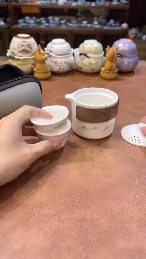 真的很便宜会开片的旅行茶具