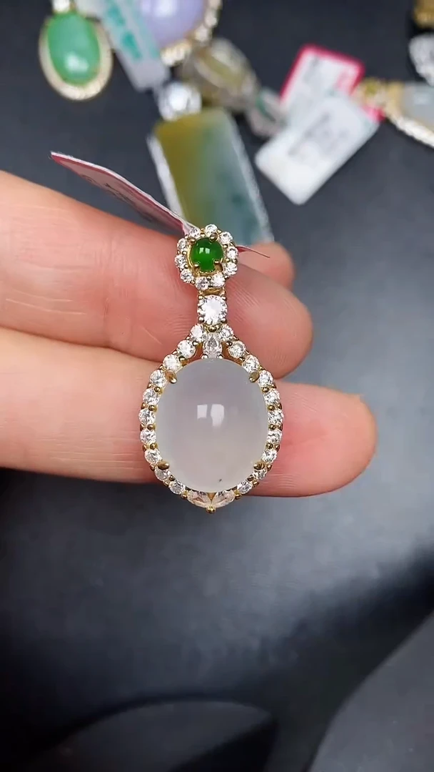 银S925镶嵌戒指翡翠1990