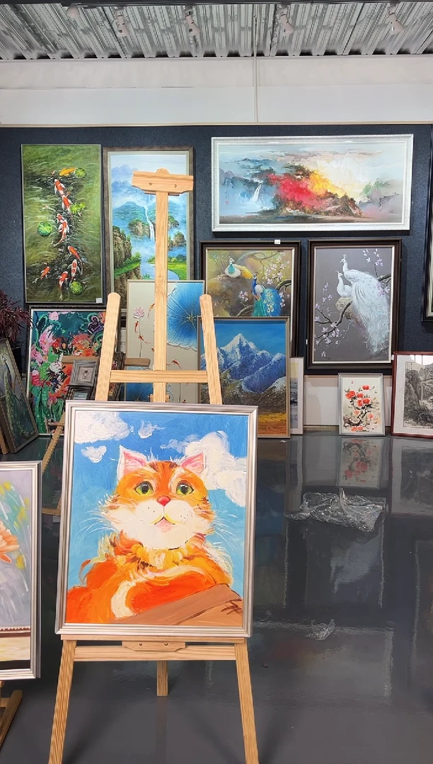 【闪购商品】油画5号 50*60 猫-手绘油画